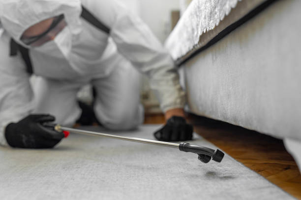 Professional Mosquito Control technician working in North Muskegon, MI